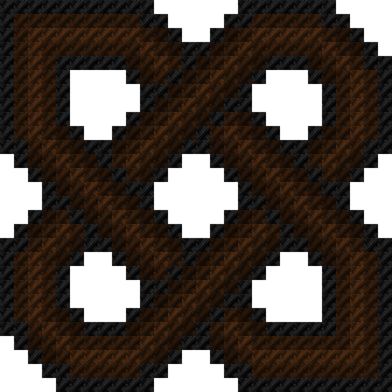 Sample stitched in Coffee Brown