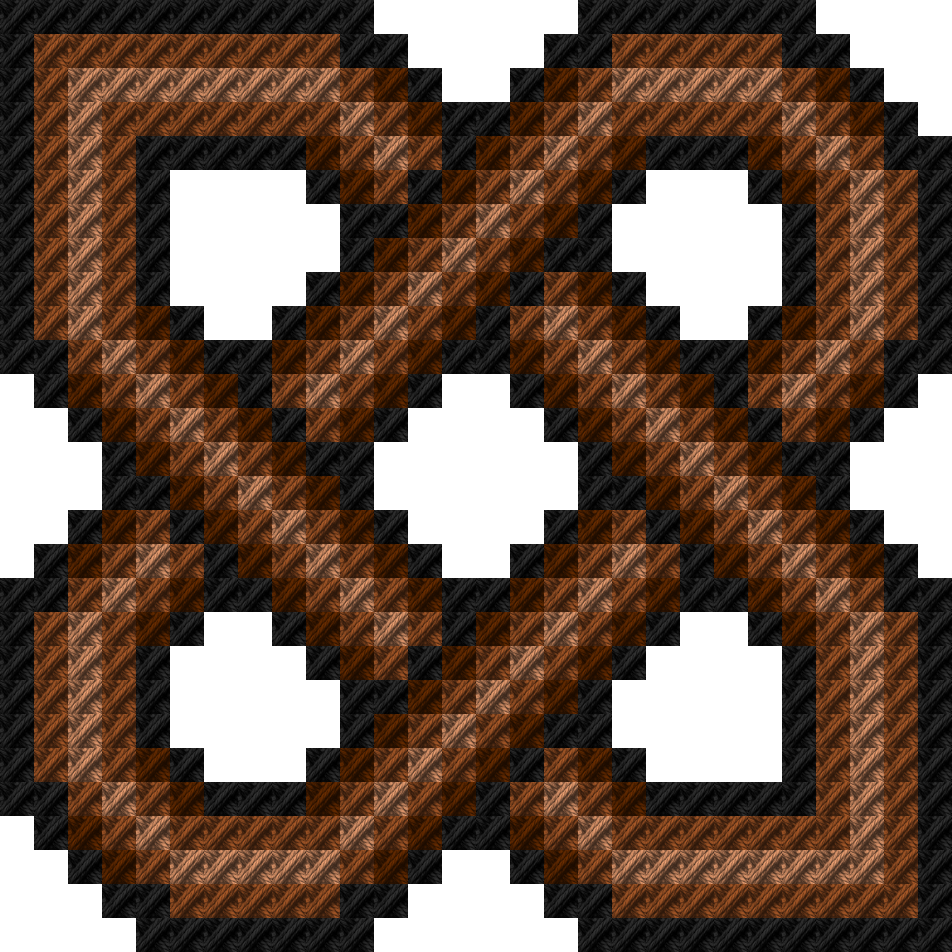 Sample stitched in Copper