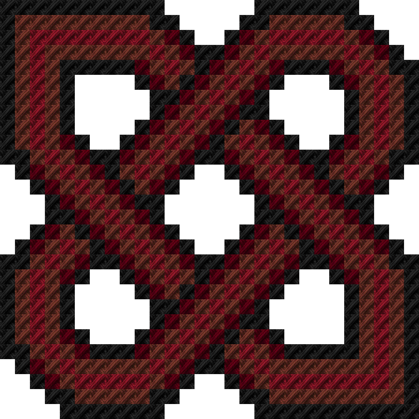 Sample stitched in Garnet