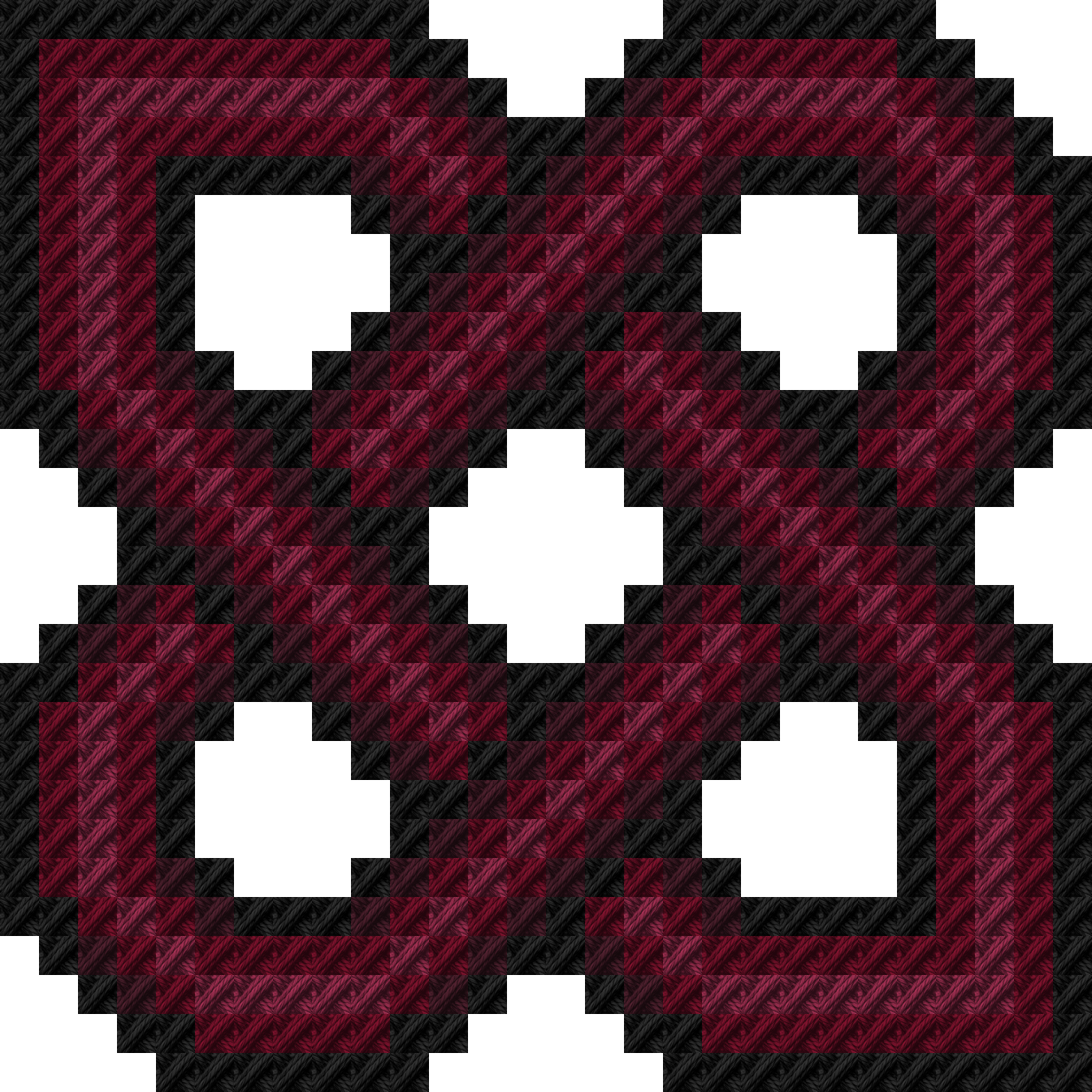 Sample stitched in Grape