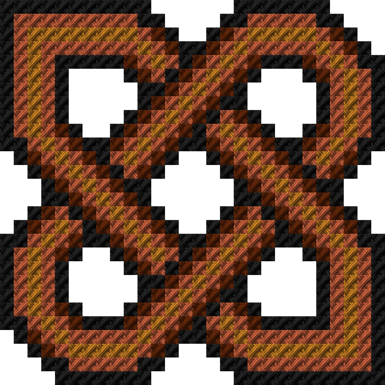 Sample stitched in Pumpkin